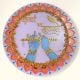 Handcrafted Purple Krishna Wall Hanging